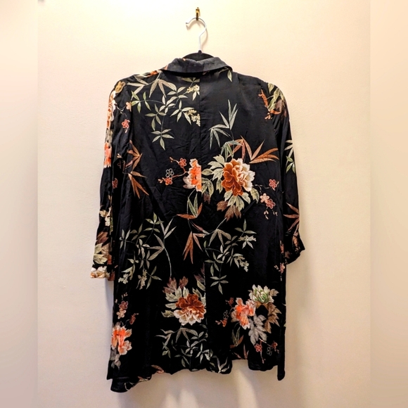 Zara Dress Premium Denim Collection Floral - Picture 3 of 6